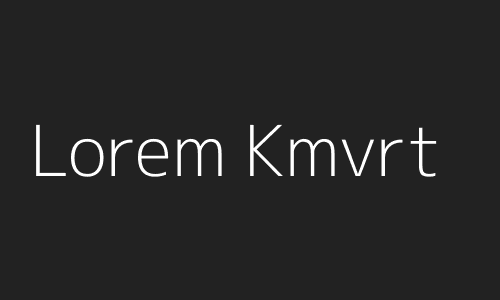 Lorem Kmvrt