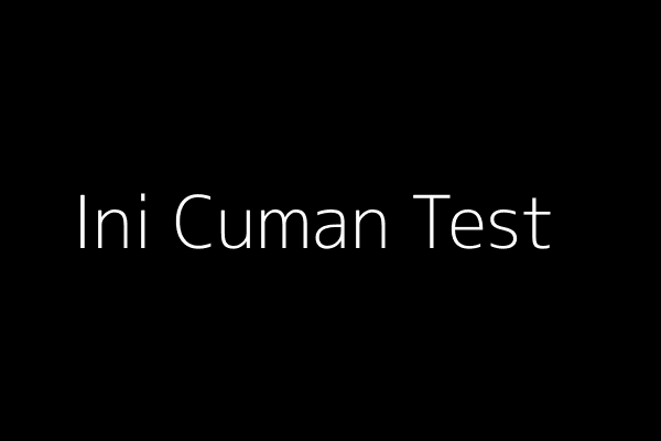 Ini Cuman Test