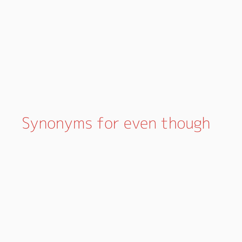 And Even Synonym