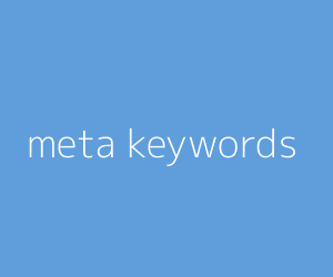 meta keywords