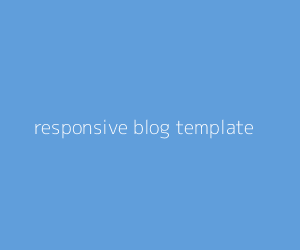 responsive blog template responsive blog template