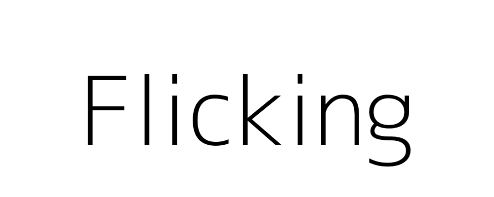 Flicking Image