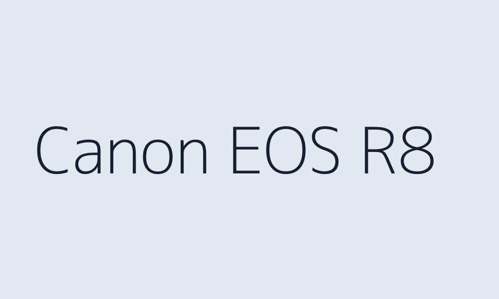 Canon EOS R8 Full Frame Mirrorless Camera
