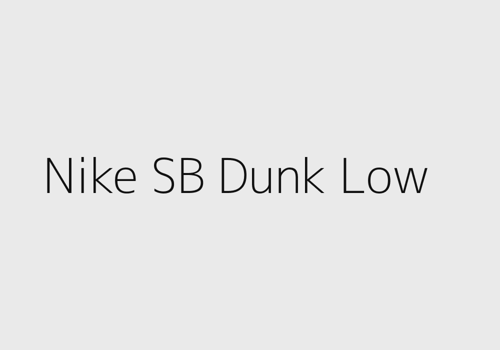Nike SB Dunk Low Skate-Schuh in seitlicher Ansicht