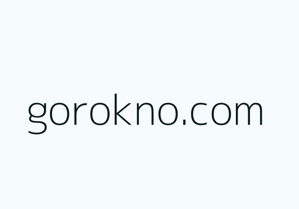 Скриншот сайта gorokno.com