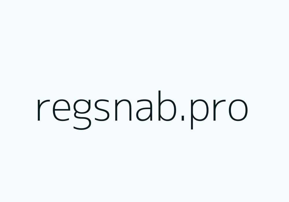 Скриншот сайта regsnab.pro