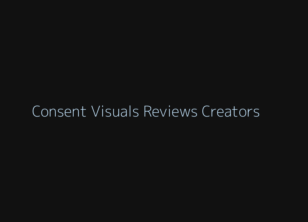 Consent-based before and after images, reviews and creator governance