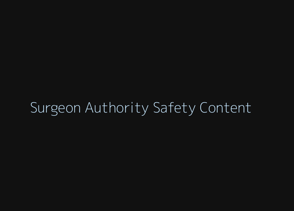 Surgeon authority and safety content for labiaplasty marketing