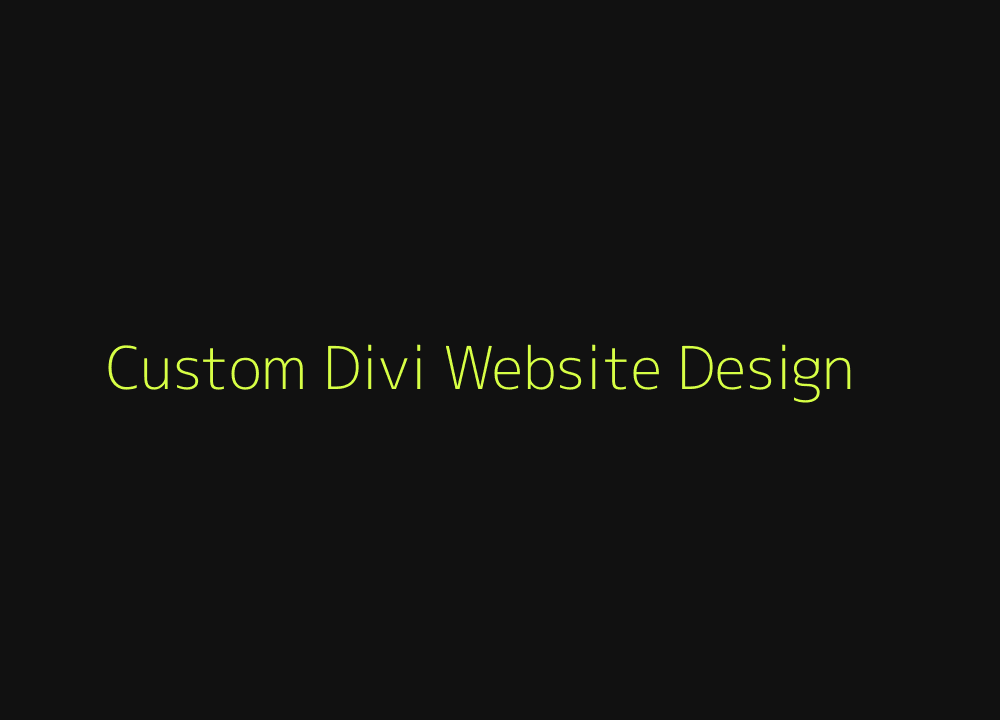 Custom Divi website design by RAASIS Technology