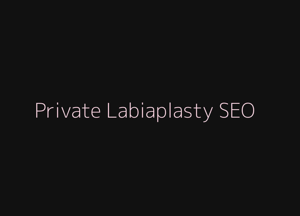 Private labiaplasty SEO and local search strategy