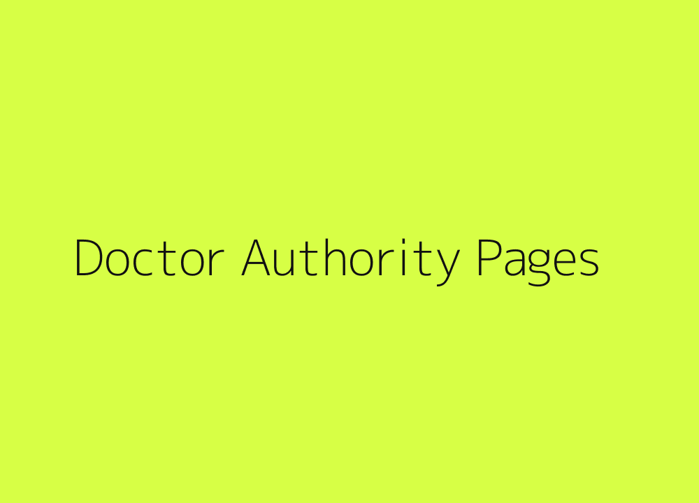 Fertility doctor authority and embryologist profile pages
