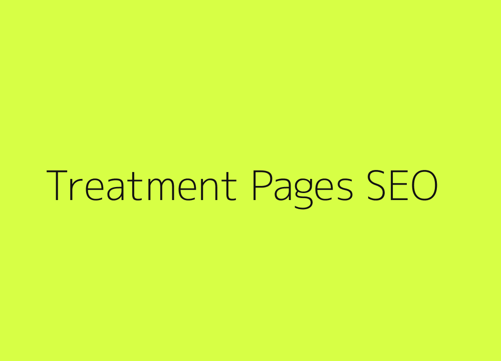 MedSpa treatment pages and SEO design