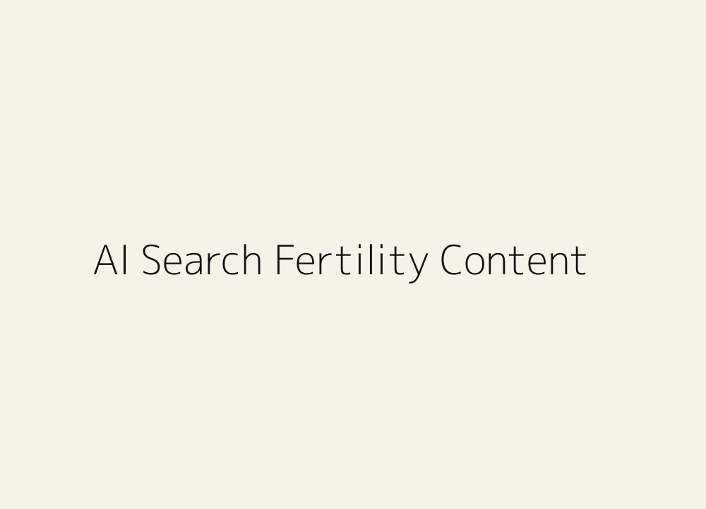 AI search fertility content and AEO GEO readiness