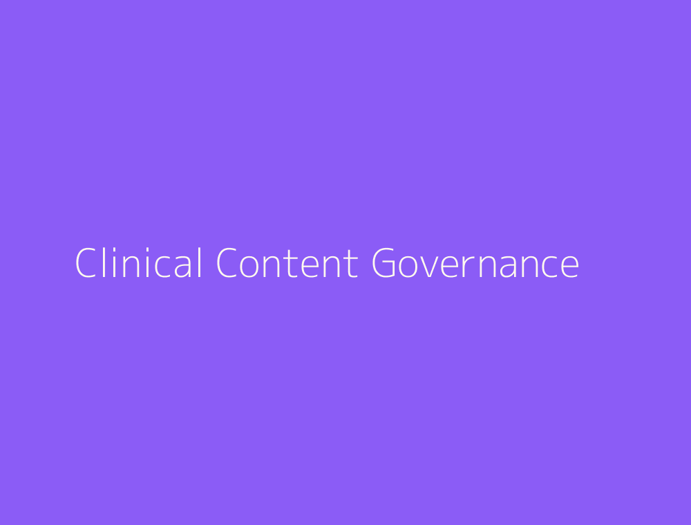 Human reviewed AI healthcare content governance workflow