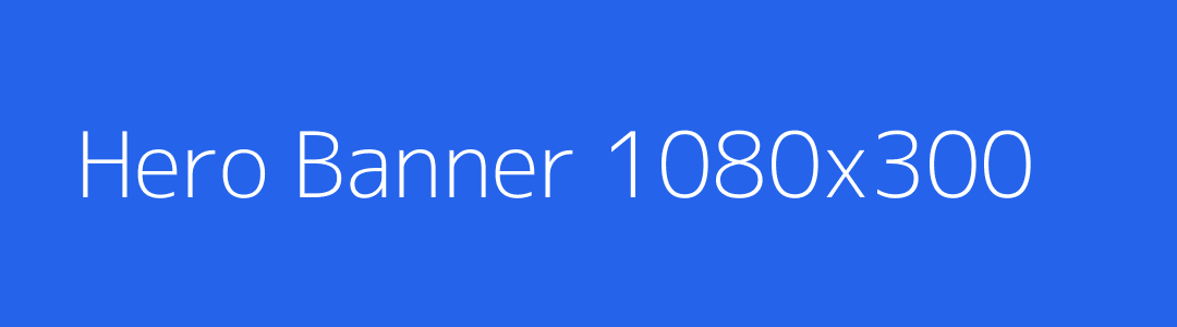 Hero Banner 1080x300