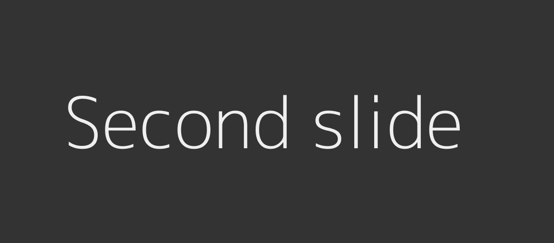 Second slide