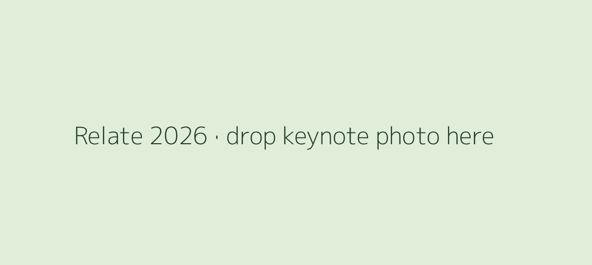 Relate 2026 keynote photo placeholder