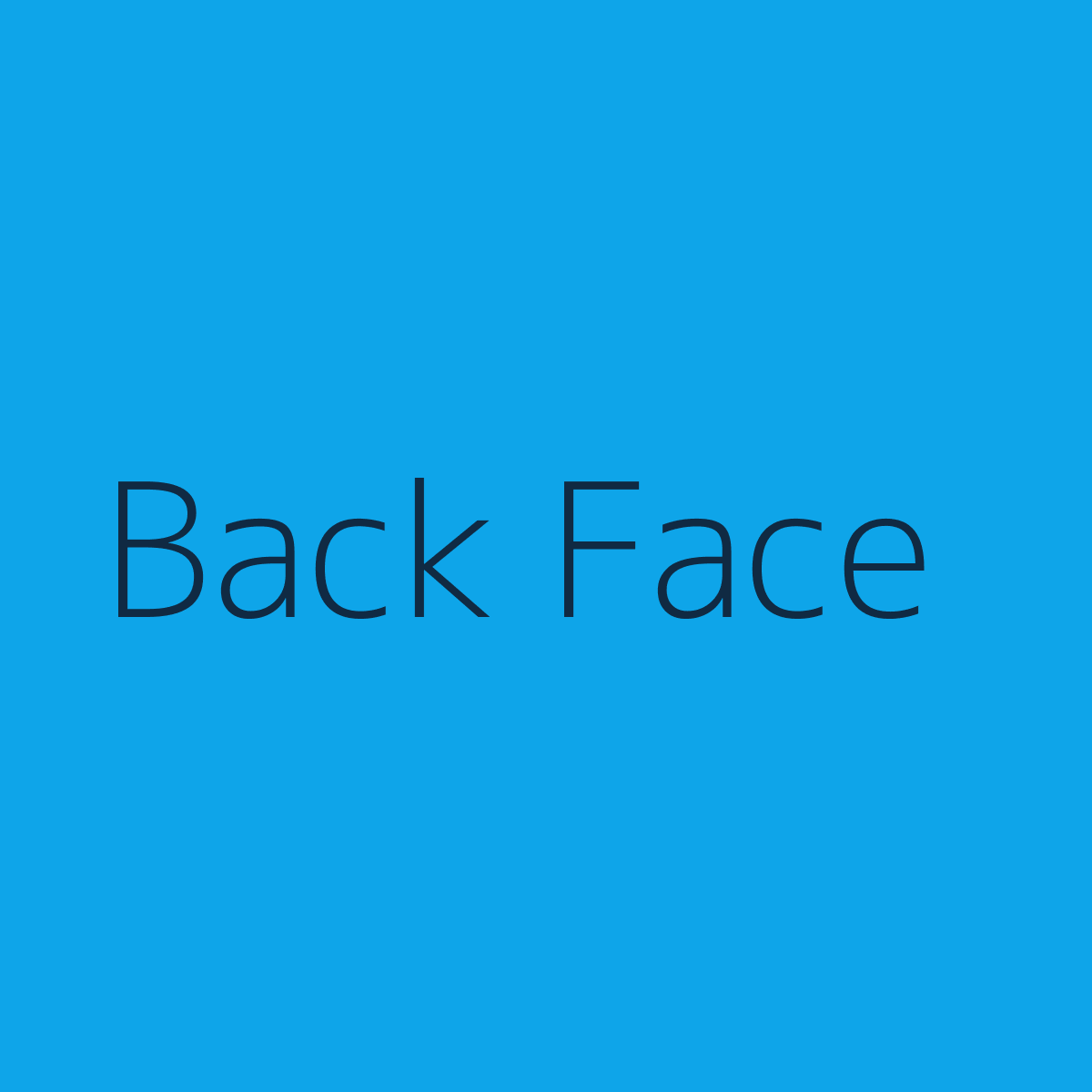 Face: Back