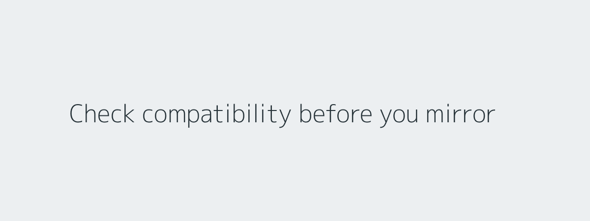 Compatibility checklist concept image