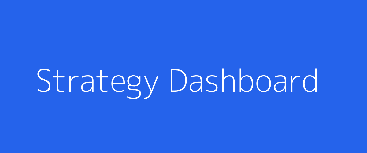 Strategy Dashboard