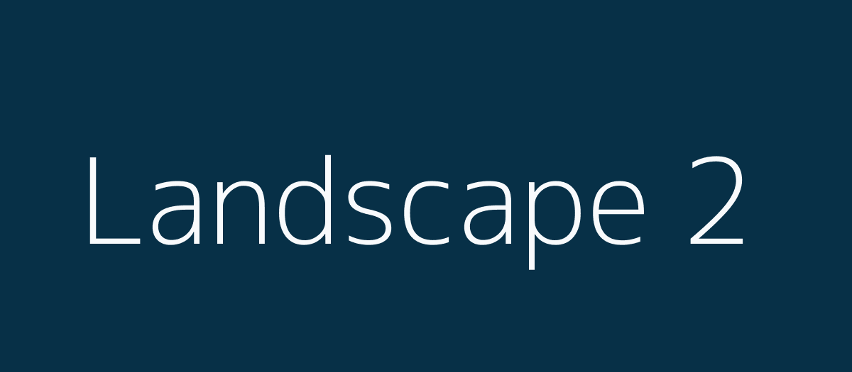 Second landscape
