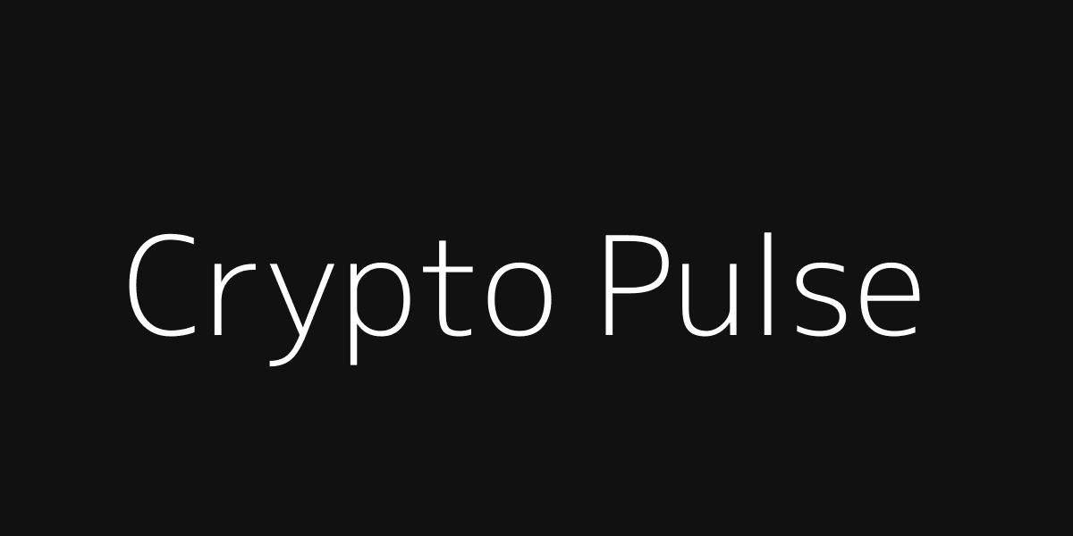 Crypto Pulse overview