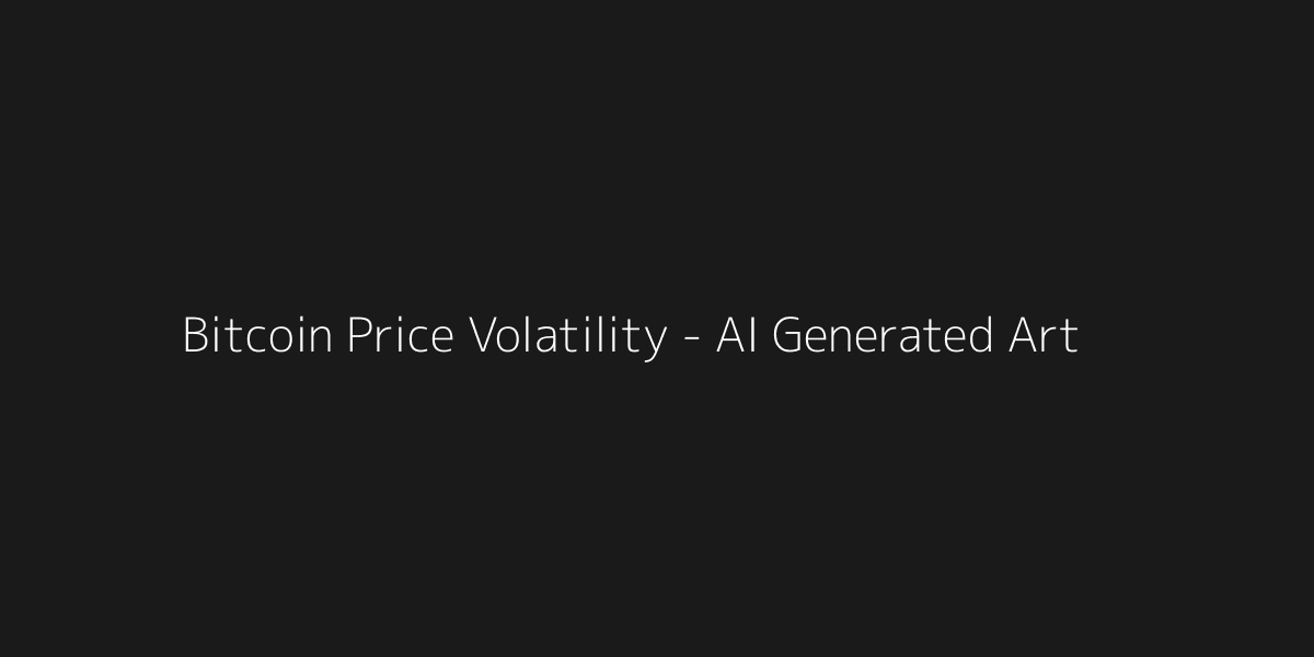 Bitcoin Price Chart Concept
