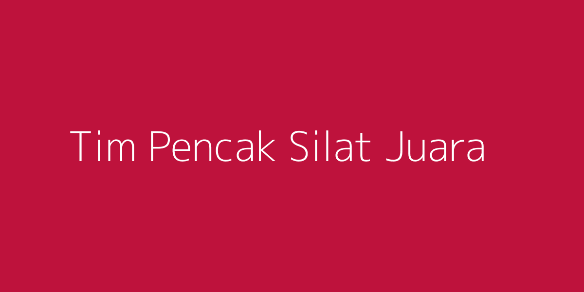Tim Pencak Silat ITB Semarang Raih Juara Umum Bahurekso Cup 2
