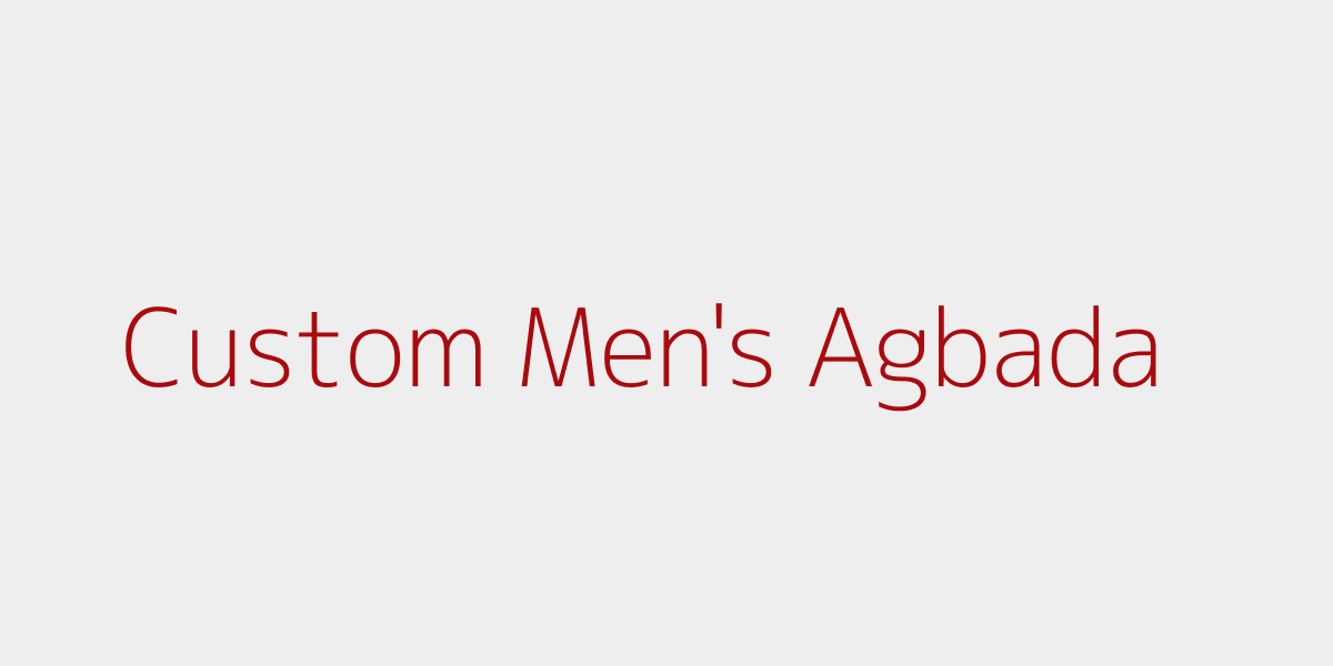 Custom men design 1