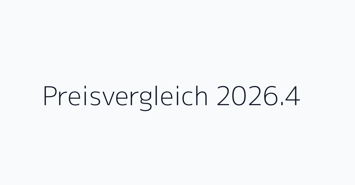 Preisvergleich 2026.4