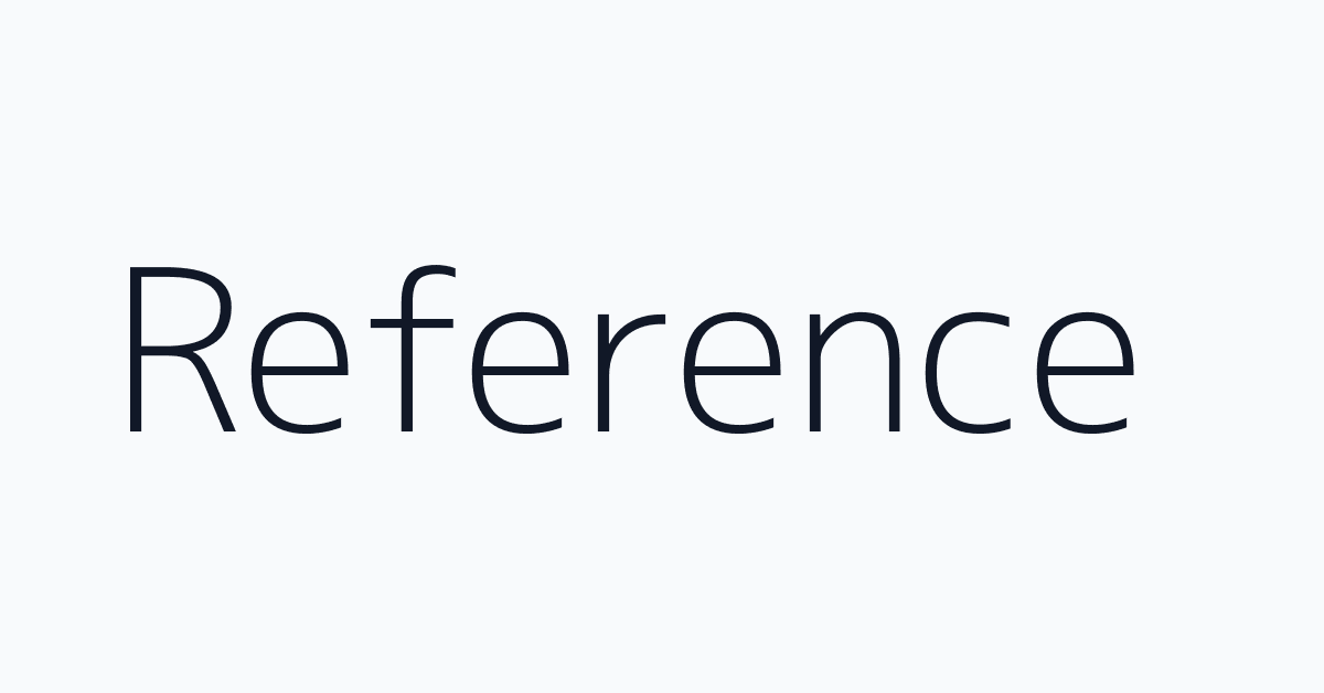 Reference