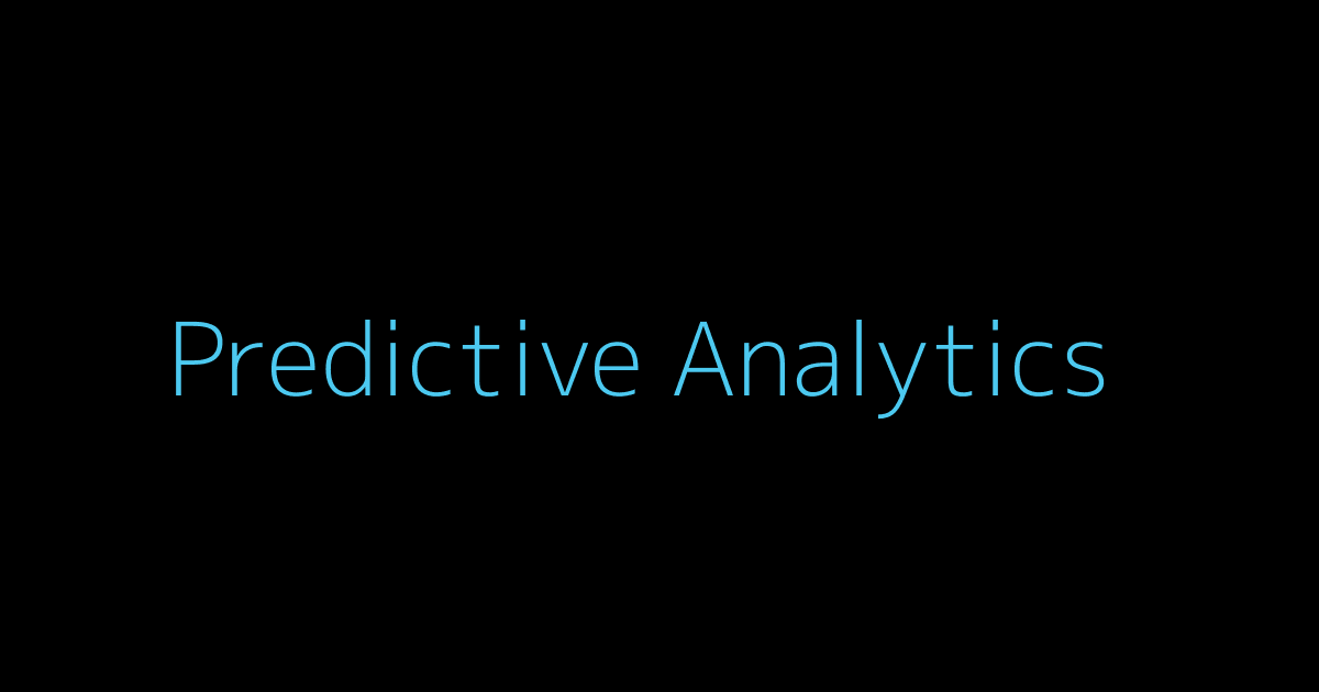 Predictive Analytics Cover