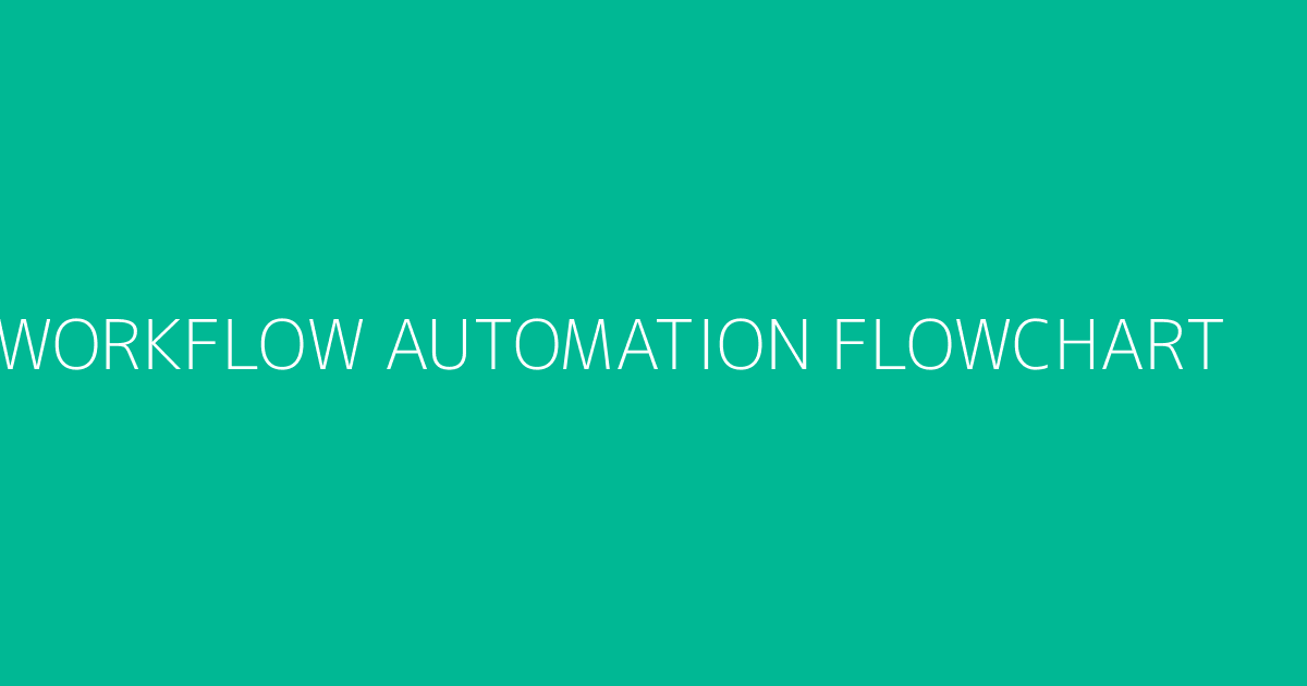 Flowchart de workflow automation