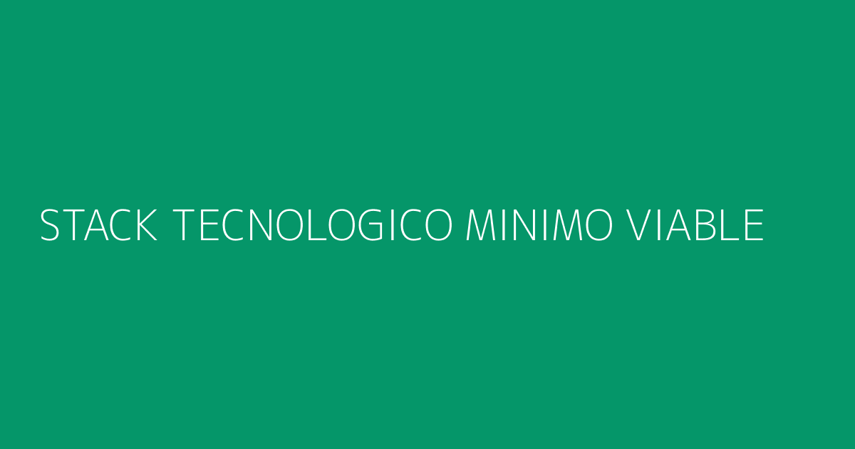 Stack tecnológico mínimo viable para high-ticket