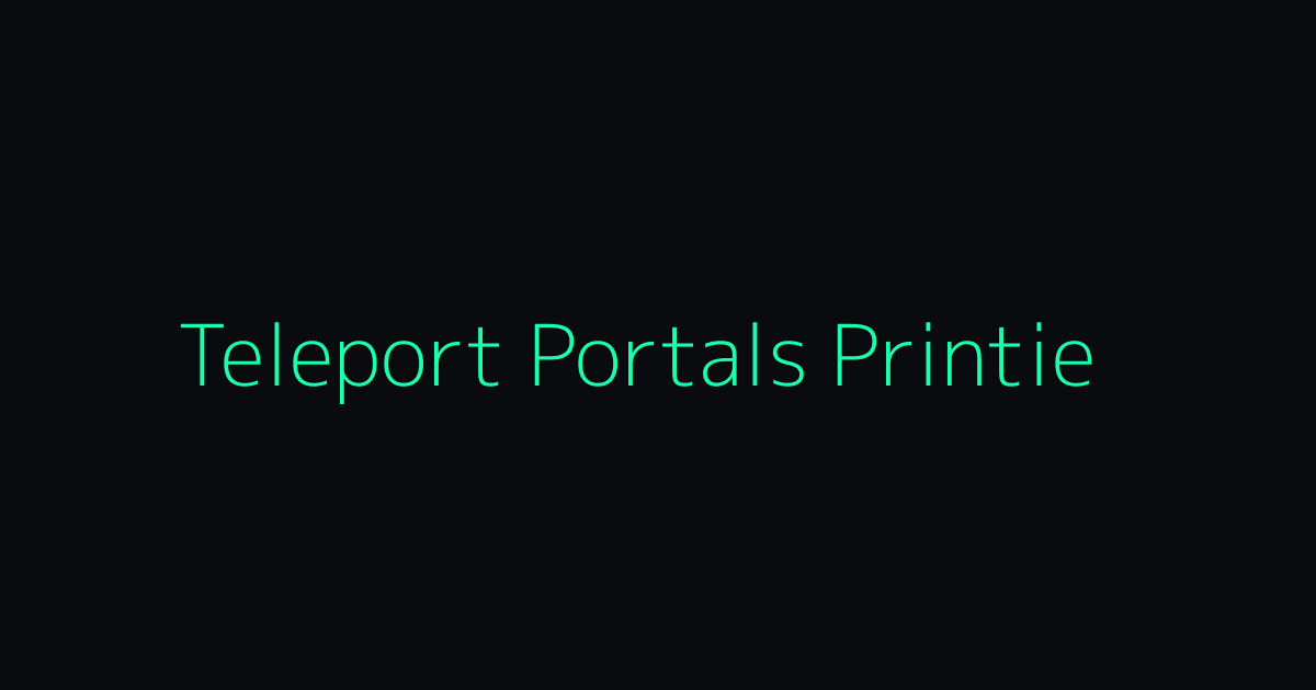 Teleport/Portals vs Printie vs In-House: Outsourcing 3D Printing Fulfillment hero image
