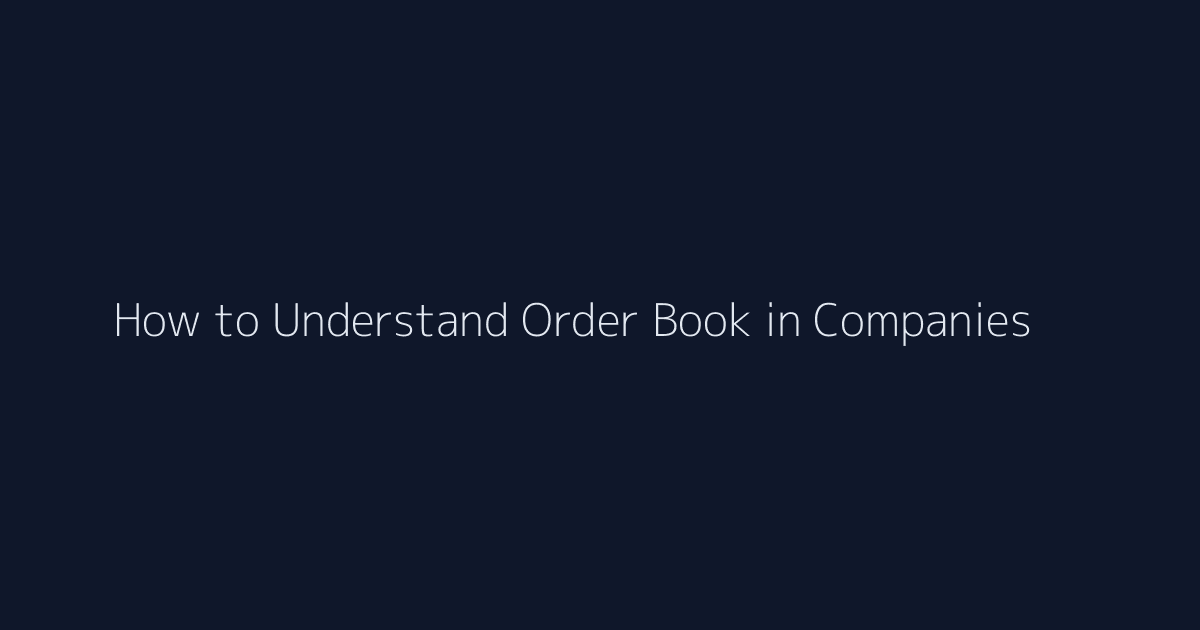 How to Understand Order Book in Companies featured image