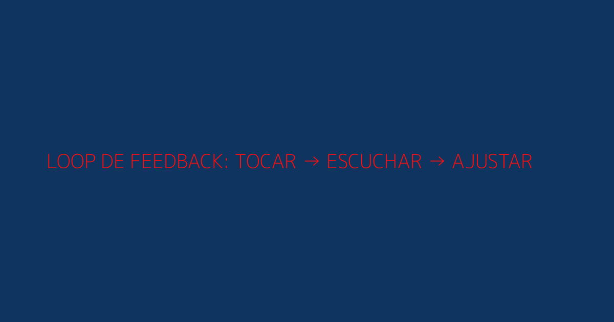 Diagrama circular del loop de feedback musical