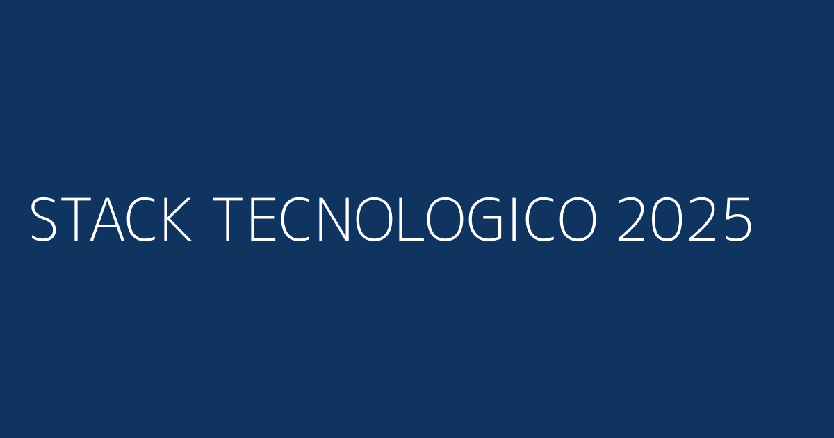 Stack tecnológico para repurposing 2025