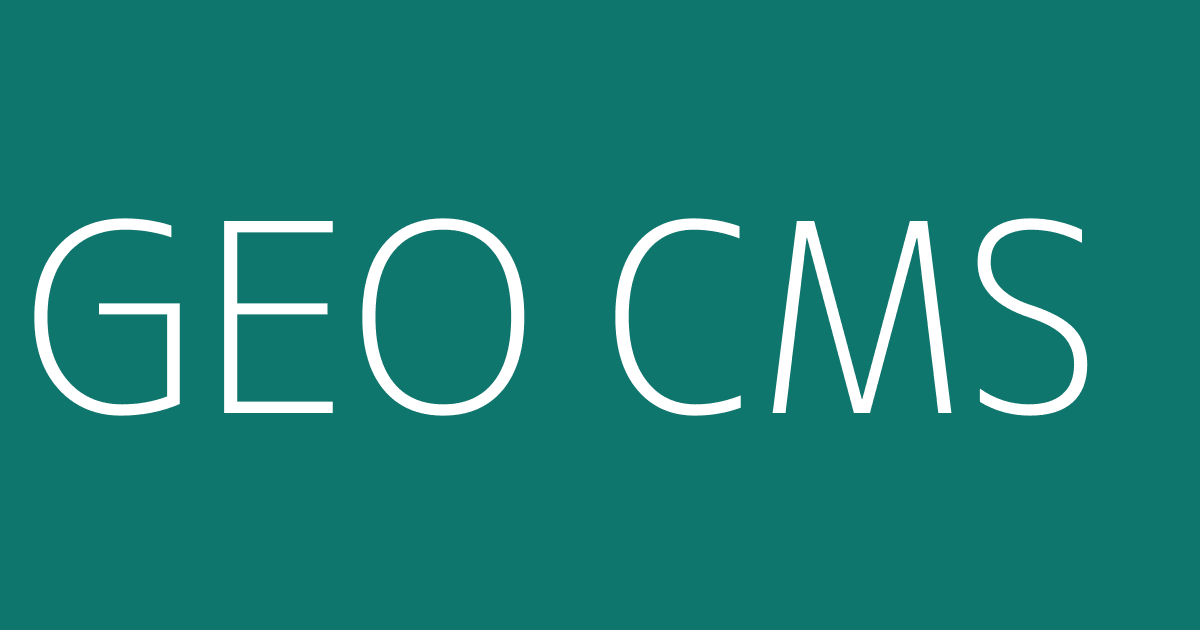GEO CMS 首页示意图