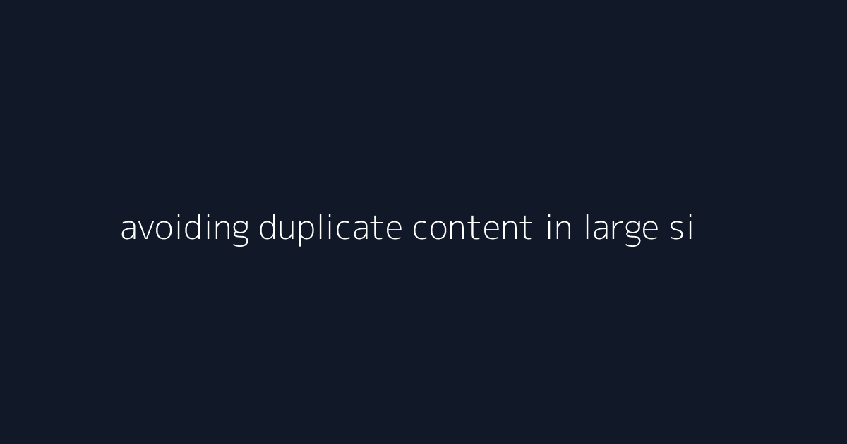 avoiding duplicate content in large sites with redis caching visual reference 1