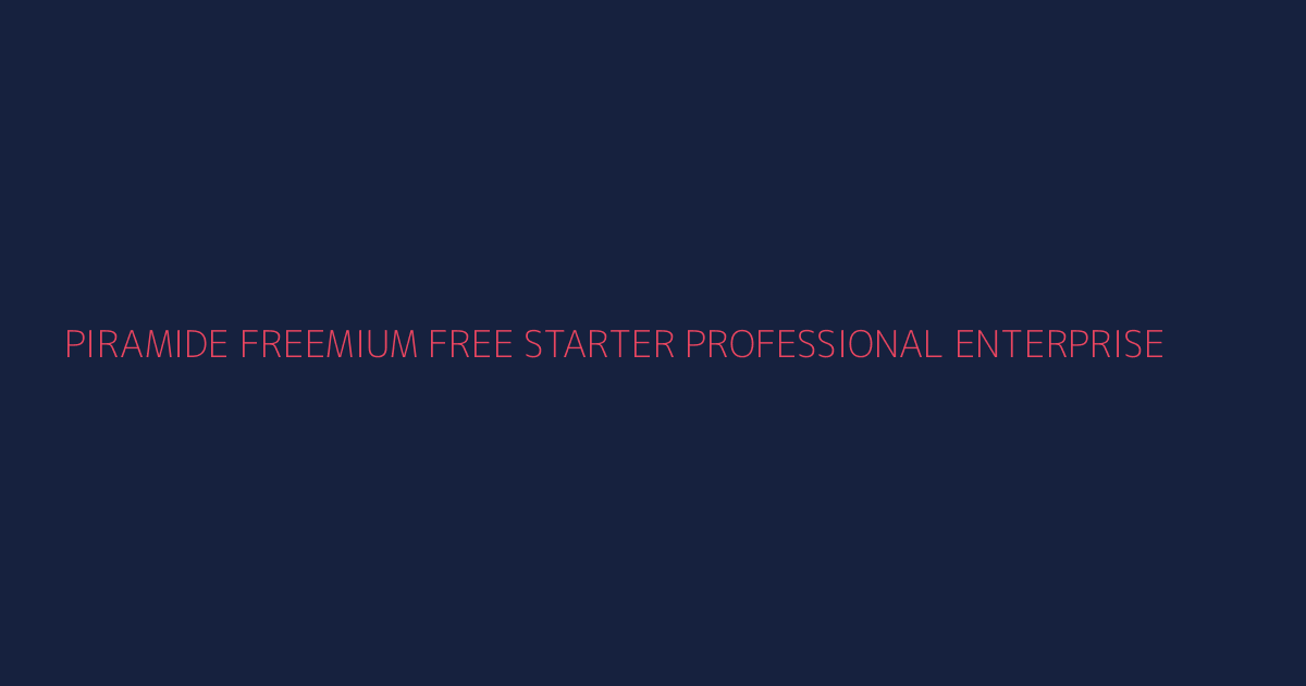 Pirámide Freemium de HubSpot