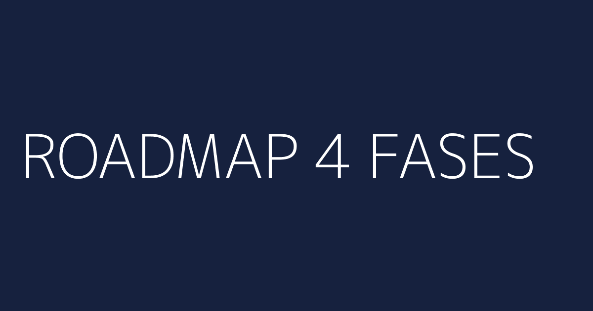 Roadmap de 4 fases de implementación