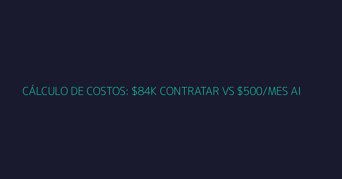 Pizarra con cálculos de costos de contratación versus AI workforce