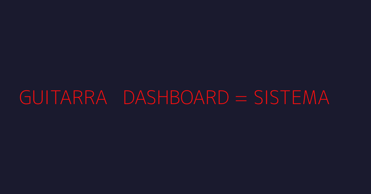 Guitarra apoyada contra monitor con dashboards