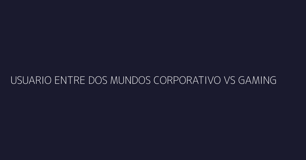 Usuario entre dos mundos - traje corporativo vs audífonos gaming