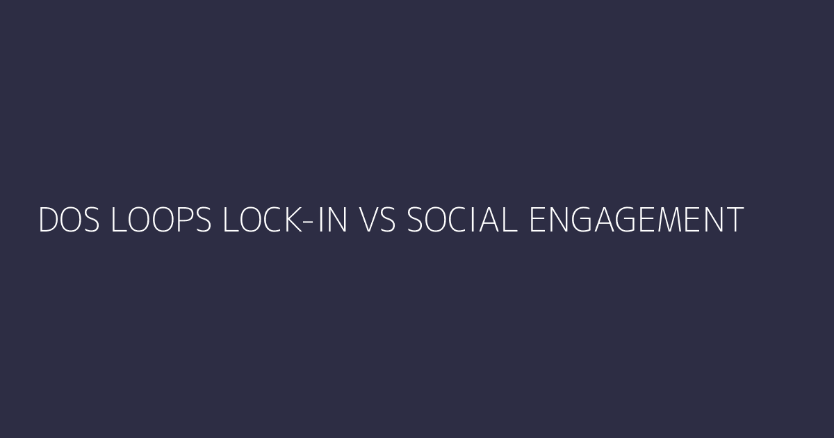 Dos loops - Lock-in con integraciones vs Social con personas conectadas