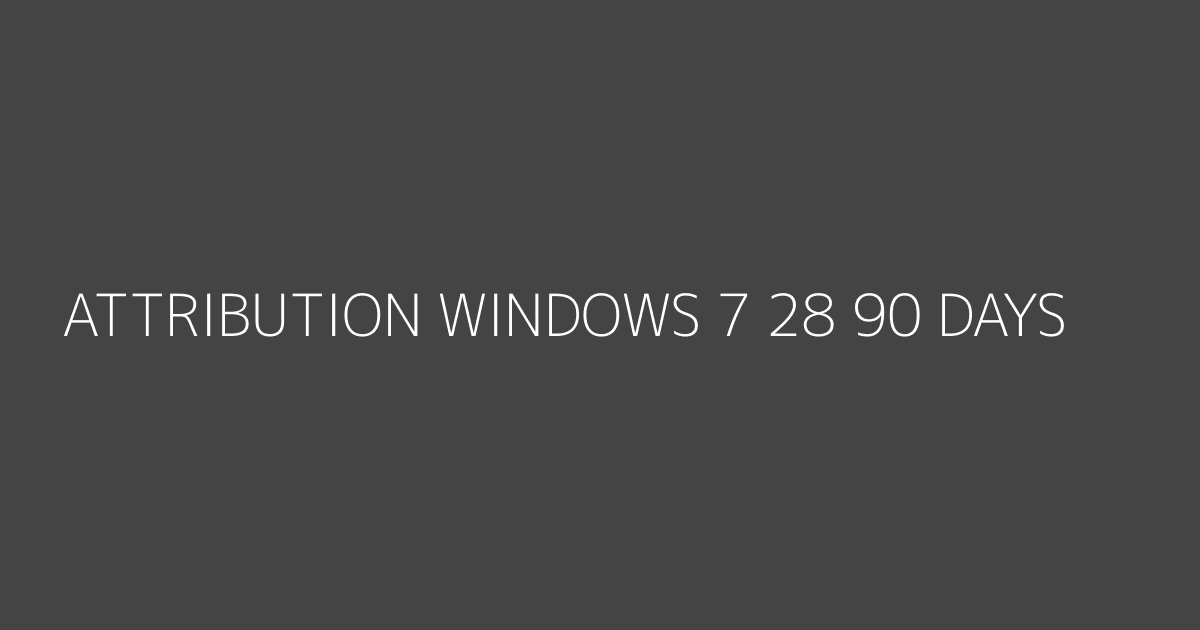 Línea de tiempo de ventanas de atribución