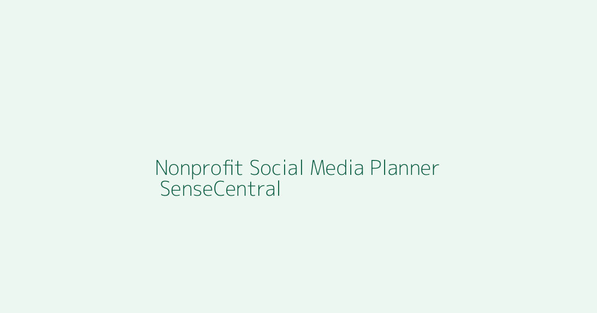 Printable Nonprofit Social Media Planner Ideas featured image
