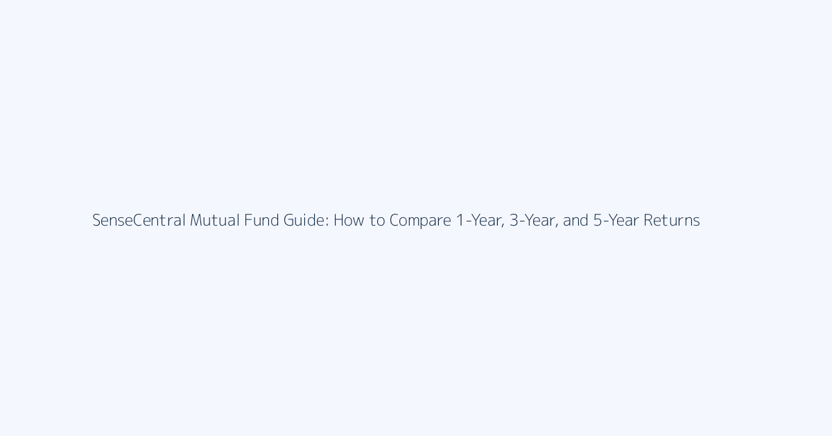 How to Compare 1-Year, 3-Year, and 5-Year Returns featured image