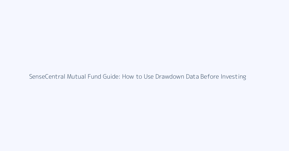 How to Use Drawdown Data Before Investing featured image